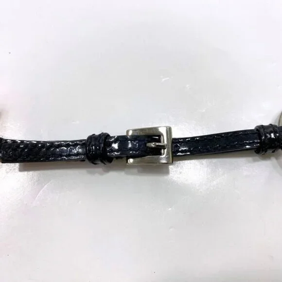 Prada Key Holder Orange Silver Black Plastic Metal - Picture 8 of 9